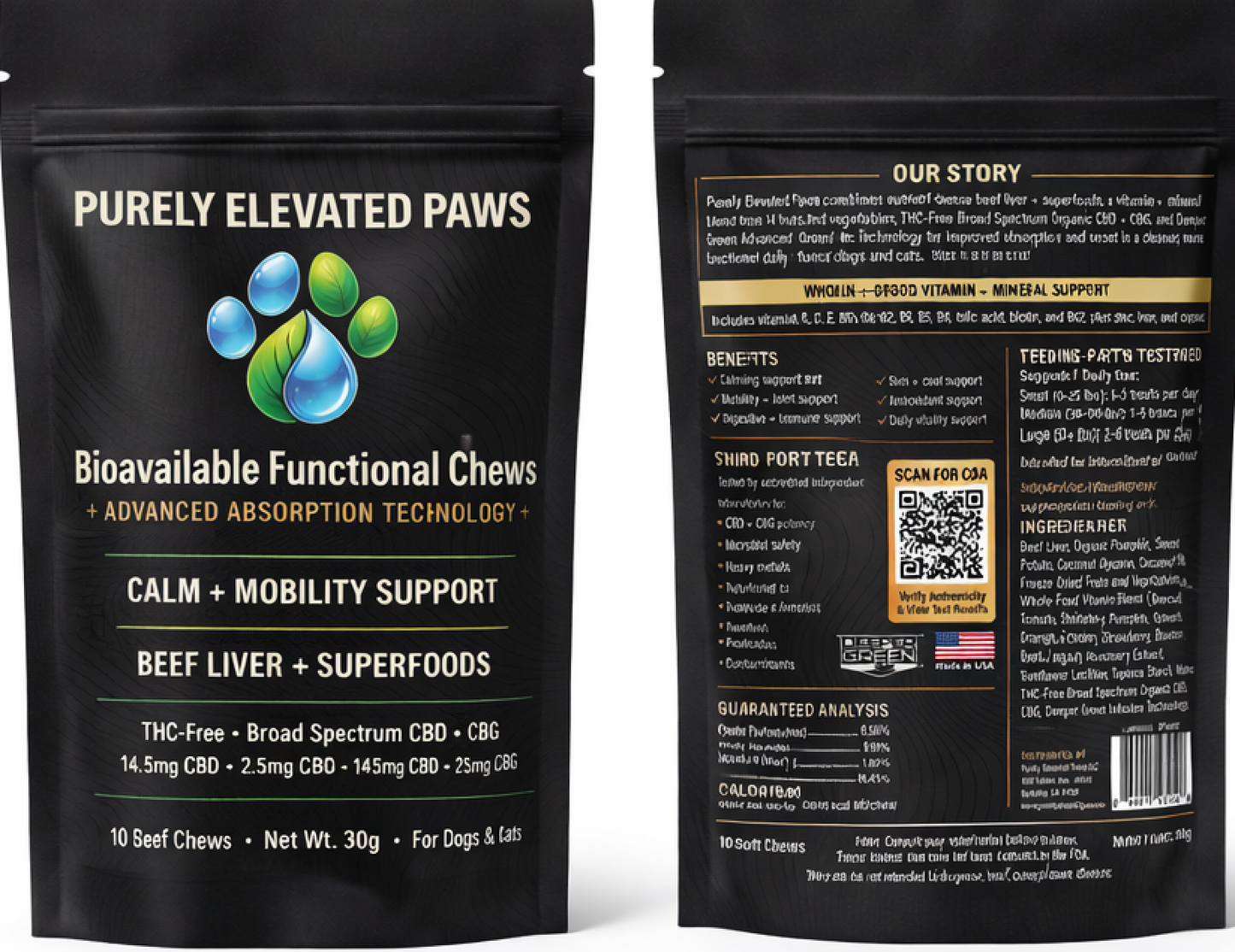 Bioavailable Functional Chews — Beef Liver (10-Count Trial Bag)