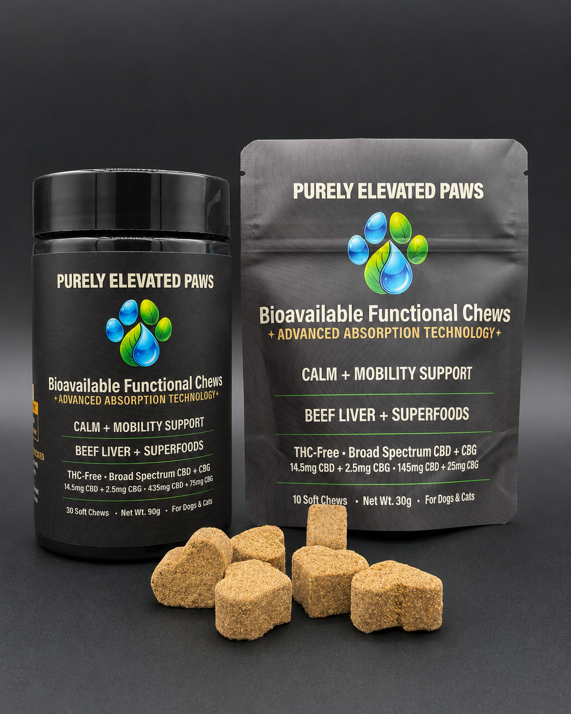Purely Elevated Paws Starter Pack — Bag + Jar