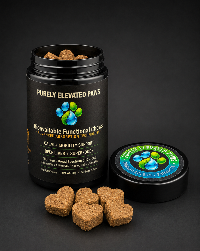 Purely Elevated Paws™ Bioavailable Functional Chews — 30-Count Daily Jar