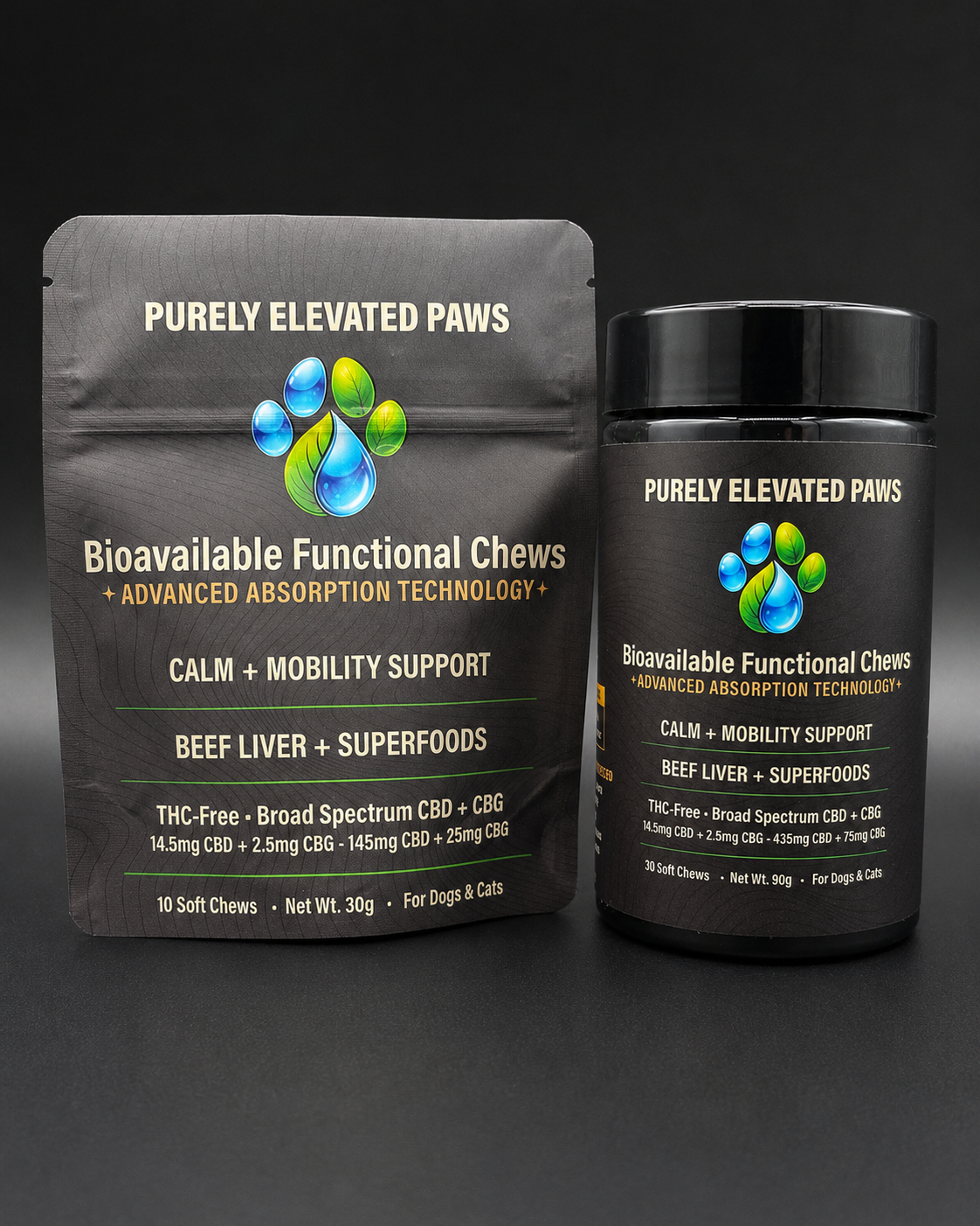 Purely Elevated Paws Starter Pack — Bag + Jar